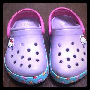 Crocs baby girl hello kitty size 5